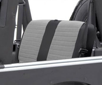 Smittybilt 757111 XRC Seat Cover Rear 03-06 Wrangler TJ/LJ Black/Gray Center Smittybilt - Truck Part Superstore