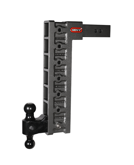 GEN-Y Hitch GH-617 MEGA-DUTY 2.5" Shank 18" Drop 3K TW 21K Hitch Dual-Ball & Stabilizer Kit - Truck Part Superstore