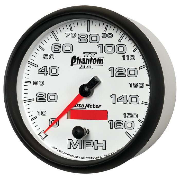 AutoMeter 7589 GAUGE; SPEEDOMETER; 5in.; 160MPH; ELEC. PROGRAMMABLE; PHANTOM II - Truck Part Superstore