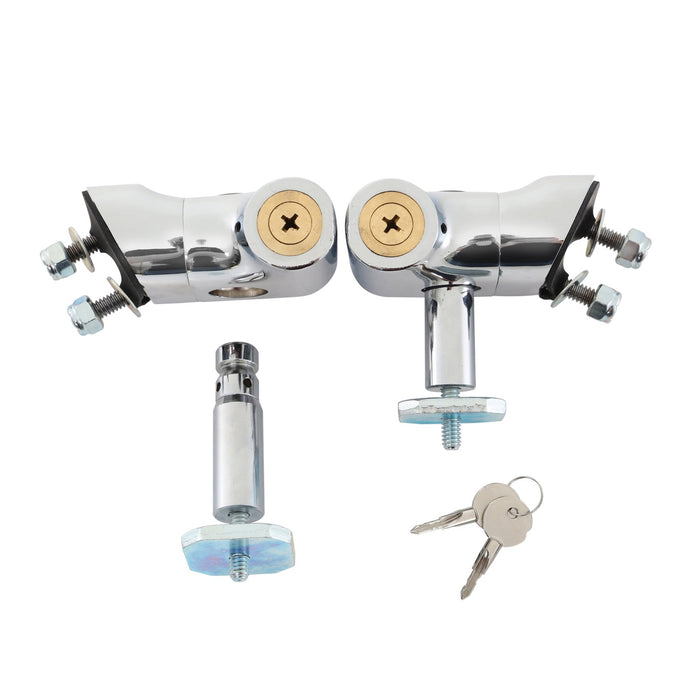 Smittybilt 7591 Locking Hood Catch Kit 97-06 Wrangler TJ/LJ Chrome Smittybilt - Truck Part Superstore