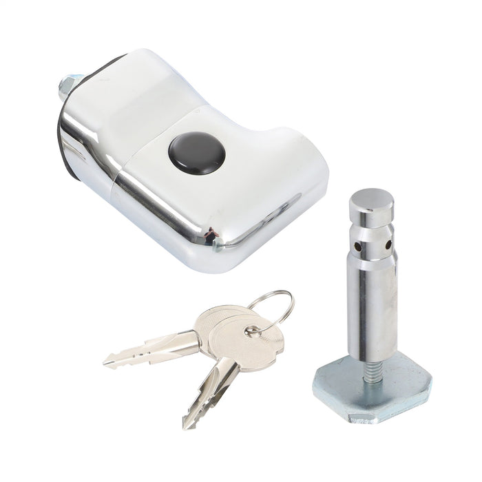 Smittybilt 7591 Locking Hood Catch Kit 97-06 Wrangler TJ/LJ Chrome Smittybilt - Truck Part Superstore
