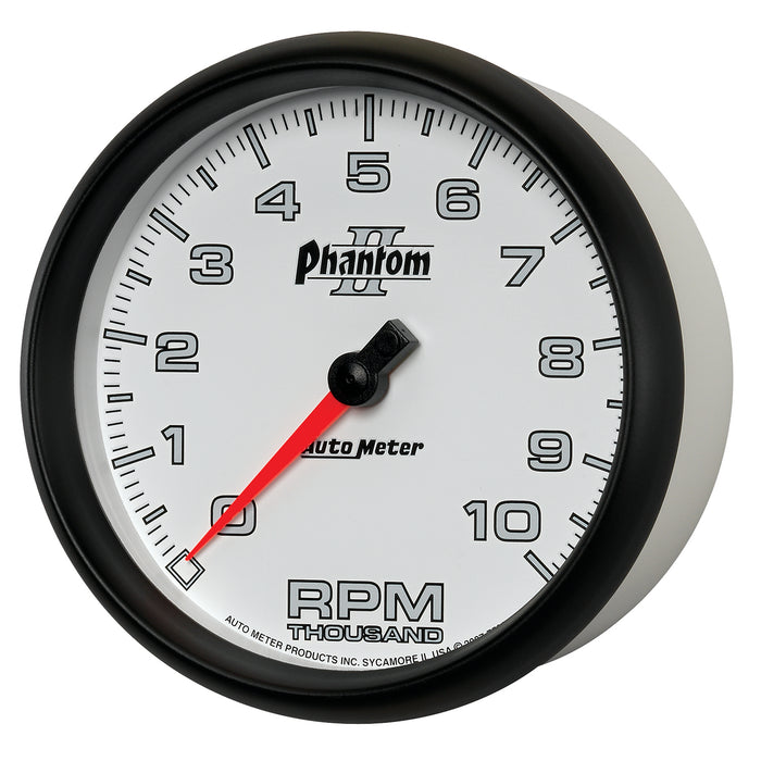 AutoMeter 7598 GAUGE; TACHOMETER; 5in.; 10K RPM; IN-DASH; PHANTOM II - Truck Part Superstore