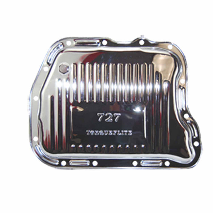 SpeedFx 7598 Chrysler 727 Torqueflite Chrome Plated Raised Finned Steel With Drain Plug - Truck Part Superstore