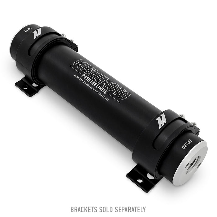 Mishimoto MMFF-HF-S010 Mishimoto High-Flow-10AN Fuel Filter, 10-Micron Stainless-Steel Insert - Truck Part Superstore