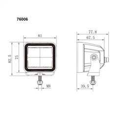 BrightSource 76006 Cube Light Kit - Truck Part Superstore