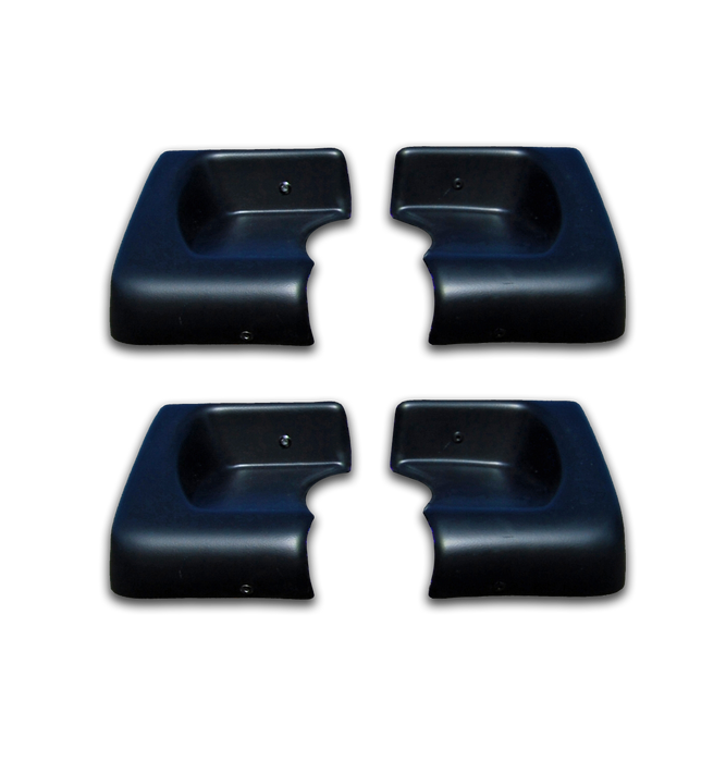 Owens Products 7600EC End Caps for TranSender Running Boards / Molded TPO / Black / 2 Pair / Owens Products - Truck Part Superstore