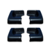 Owens Products 7600EC End Caps for TranSender Running Boards / Molded TPO / Black / 2 Pair / Owens Products - Truck Part Superstore