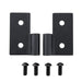 Smittybilt 7607 Lower Door Hinge Brackets 76-06 Wrangler CJ/YJ/TJ/LJ Black Smittybilt - Truck Part Superstore