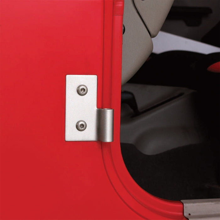 Smittybilt 7607 Lower Door Hinge Brackets 76-06 Wrangler CJ/YJ/TJ/LJ Black Smittybilt - Truck Part Superstore