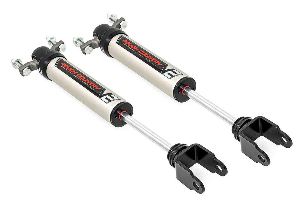 Rough Country 760780_A Silverado/Sierra 2500/3500 HD 11-19 V2 Front Shocks Pair 3.5-4.5 Inch Rough Country - Truck Part Superstore