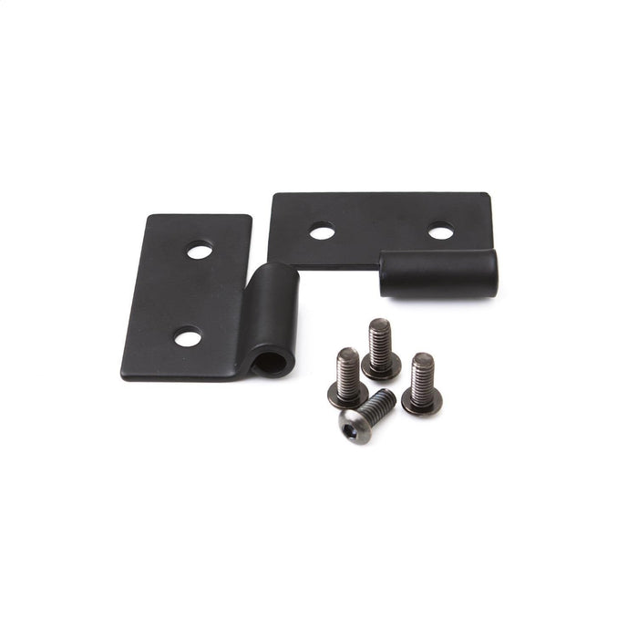 Rampage 7607 Lower Door Hinge Brackets; Black; Pair; - Truck Part Superstore