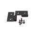 Rampage 7607 Lower Door Hinge Brackets; Black; Pair; - Truck Part Superstore