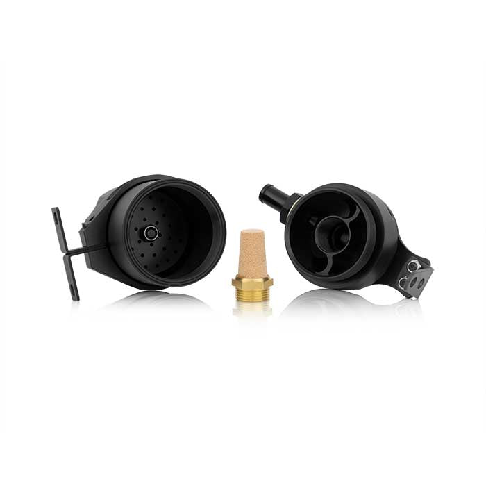 Mishimoto MMBCC-UNI-BK Mishimoto Baffled Oil Catch Can, Black - Truck Part Superstore