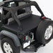 Smittybilt 761335 Tonneau Cover For OEM Soft Top W/Channel Mount 07-18 Wrangler JK 4DR Black Diamond Smittybilt - Truck Part Superstore
