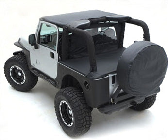 Smittybilt 761336 Tonneau Cover For OEM Soft Top w/Channel Mount 07-18 Wrangler JK Unlimited 4 Door Khaki Diamond Smittybilt - Truck Part Superstore