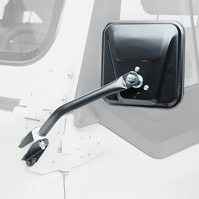 Smittybilt 7617 Side Mirrors 55-95 Wrangler YJ/CJ Black Smittybilt - Truck Part Superstore