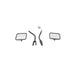 Rampage 7617 Side Mirror Set; Black; Pair; - Truck Part Superstore