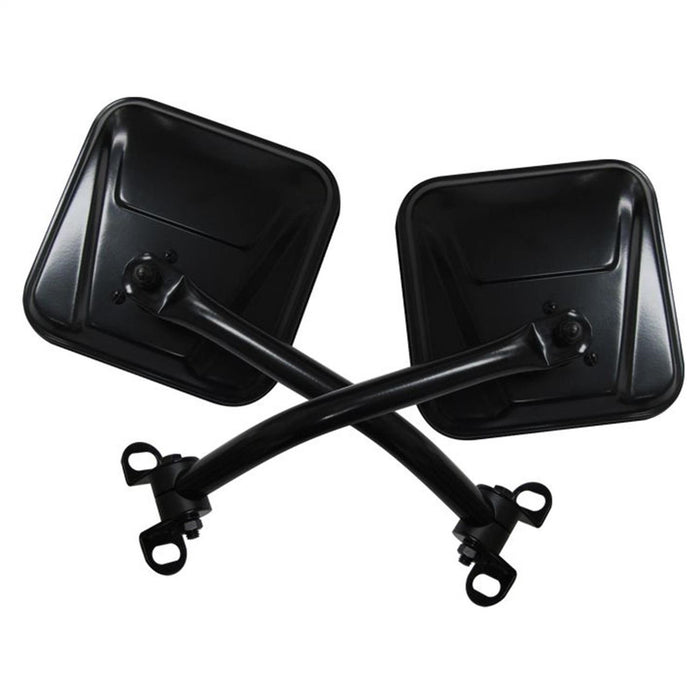 Rampage 7618 Side Mirror Kit; Black; Pair; - Truck Part Superstore