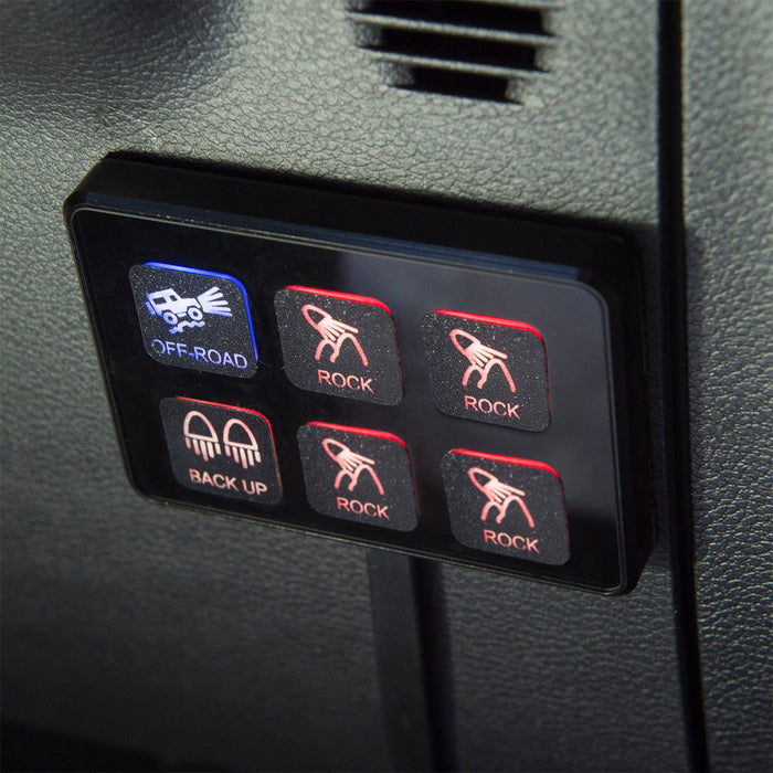 Pro Comp Suspension 76201 Motorsports 6-Way Switch Panel; Illuminated; - Truck Part Superstore