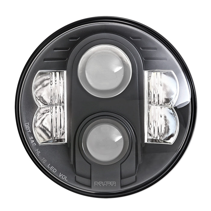 Pro Comp Suspension 76402P LED Headlight; Pair; Round; 7 in.; - Truck Part Superstore