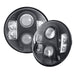 Pro Comp Suspension 76402P LED Headlight; Pair; Round; 7 in.; - Truck Part Superstore