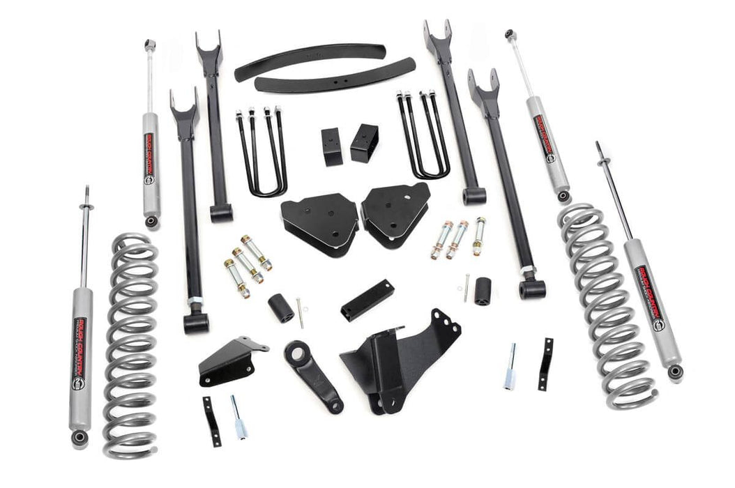 Rough Country 580.2 6 Inch Ford 4-Link Suspension Lift Kit 05-07 F-250/350 Diesel-w/Overloads Rough Country - Truck Part Superstore