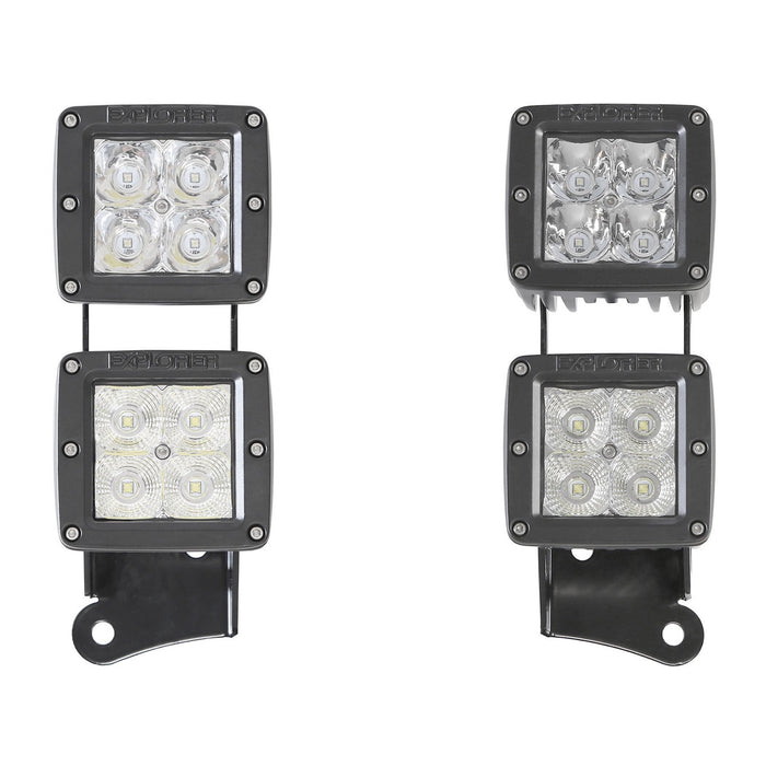 Pro Comp Suspension 76410P Dual LED Sport Light Kit 07 - Pres Wrangler JK Pro Comp Suspension - Truck Part Superstore