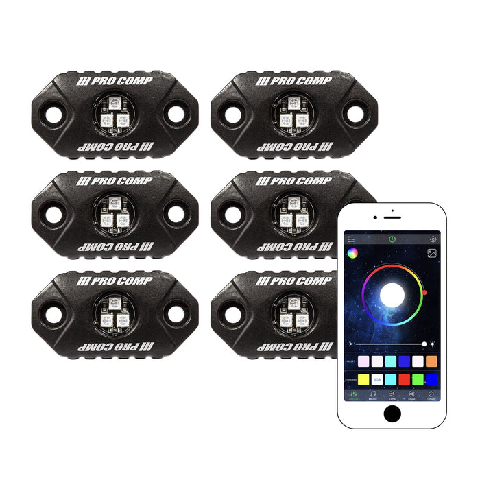 Pro Comp Suspension 76501RGB LED Rock Light Kit - Truck Part Superstore