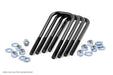 Rough Country 7653 9/16 Inch Large Radius U Bolts 3.125 x 11.5 E Coated Black Corrosion Resistant Set of 4 Rough Country - Truck Part Superstore