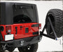 Smittybilt 76622 SRC Rear Bumper w/ 2 Inch Hitch Receiver and Tire Carrier 07-15 Wrangler JK Black Smittybilt - Truck Part Superstore