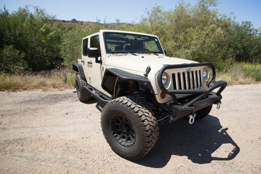 Smittybilt 76634 SRC Rock Sliders 07-18 JK Wrangler 4 DR Steel Black Textured Powder Coat Smittybilt - Truck Part Superstore