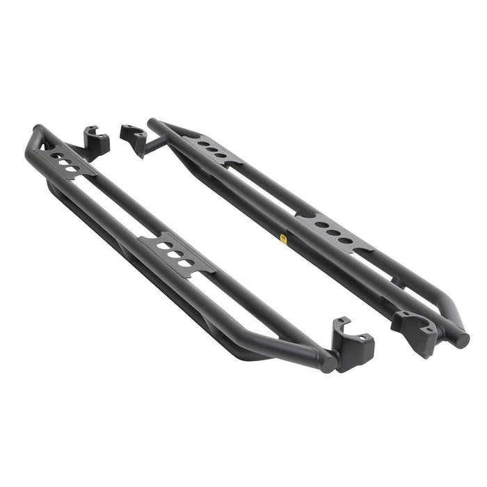 Smittybilt 76634LT SRC Side Armor 07-18 JK Wrangler Unlimited 4 Door Light Textured Black Powdercoat Smittybilt - Truck Part Superstore