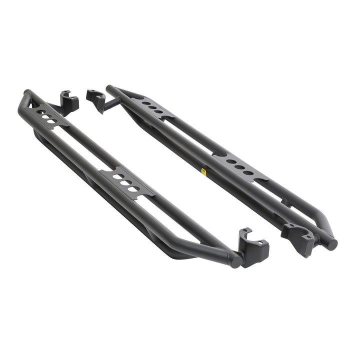 Smittybilt 76634LT SRC Side Armor 07-18 JK Wrangler Unlimited 4 Door Light Textured Black Powdercoat Smittybilt - Truck Part Superstore