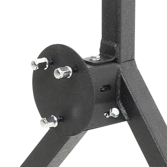 Smittybilt 76651D SRC Classic Rear Bumper 76-06 Wrangler CJ/YJ/TJ/LJ W/ D-Rings Hitch Tire Carrier Black Textured Smittybilt - Truck Part Superstore
