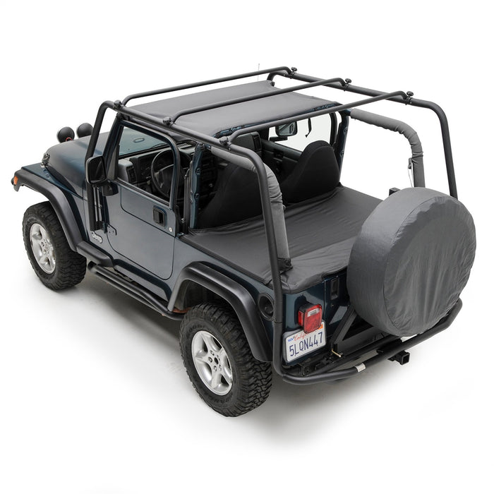 Smittybilt 76713 SRC Roof Rack 97-06 Wrangler TJ 300 Lb Rating Black Textured Smittybilt - Truck Part Superstore