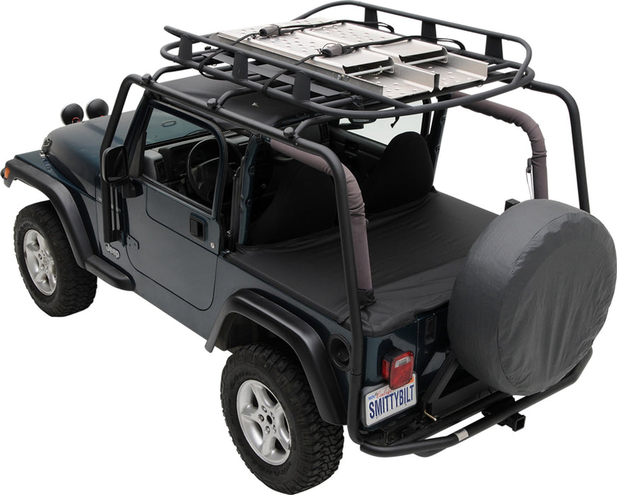 Smittybilt 76715 SRC Roof Rack 04-06 Wrangler LJ 300 Lb Rating Black Textured Smittybilt - Truck Part Superstore