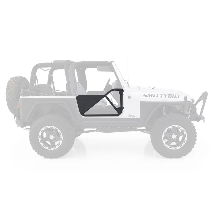 Smittybilt 76793 SRC Tubular Doors Rear 97-06 Wrangler TL/LJ Black Textured SmittyBilt - Truck Part Superstore
