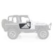 Smittybilt 76793 SRC Tubular Doors Rear 97-06 Wrangler TL/LJ Black Textured SmittyBilt - Truck Part Superstore
