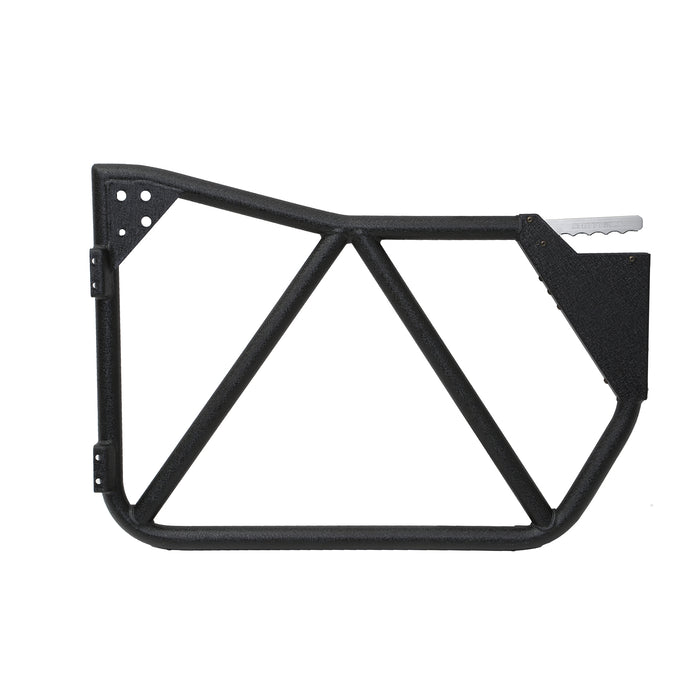Smittybilt 76794 Jeep Tubular Doors Front 07-18 Jeep JK Wrangler 2 Door/4 Door Steel Black Powdercoat Smittybilt - Truck Part Superstore