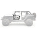 Smittybilt 76794 Jeep Tubular Doors Front 07-18 Jeep JK Wrangler 2 Door/4 Door Steel Black Powdercoat Smittybilt - Truck Part Superstore
