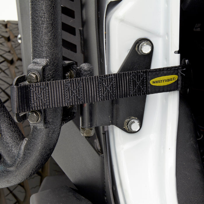Smittybilt 76794 Jeep Tubular Doors Front 07-18 Jeep JK Wrangler 2 Door/4 Door Steel Black Powdercoat Smittybilt - Truck Part Superstore