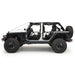 Smittybilt 76795 Jeep Tubular Doors Rear 07-18 Jeep JK Wrangler 4 Door Steel Black Powdercoat Smittybilt - Truck Part Superstore