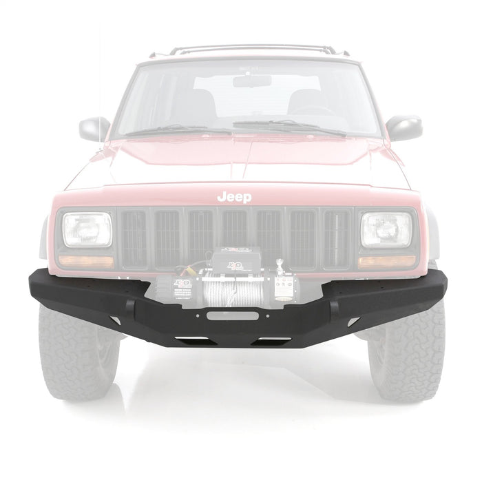 Smittybilt 76810 XRC Front Bumper 84-01 Cherokee XJ Black Textured Smittybilt - Truck Part Superstore