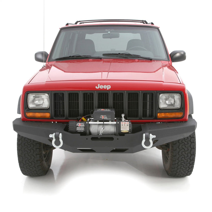 Smittybilt 76810 XRC Front Bumper 84-01 Cherokee XJ Black Textured Smittybilt - Truck Part Superstore