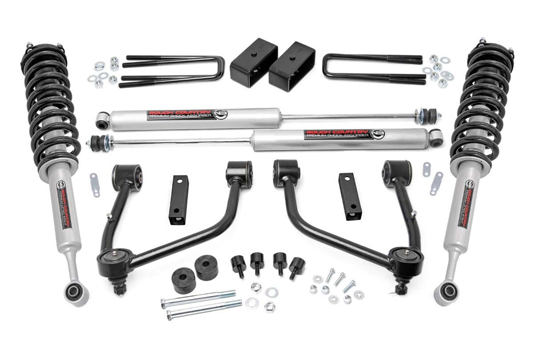 Rough Country 76831 3.5 Inch Toyota Bolt-On Lift Kit w/Lifted Struts and N3 Shocks 07-20 Tundra 2WD/4WD Rough Country - Truck Part Superstore