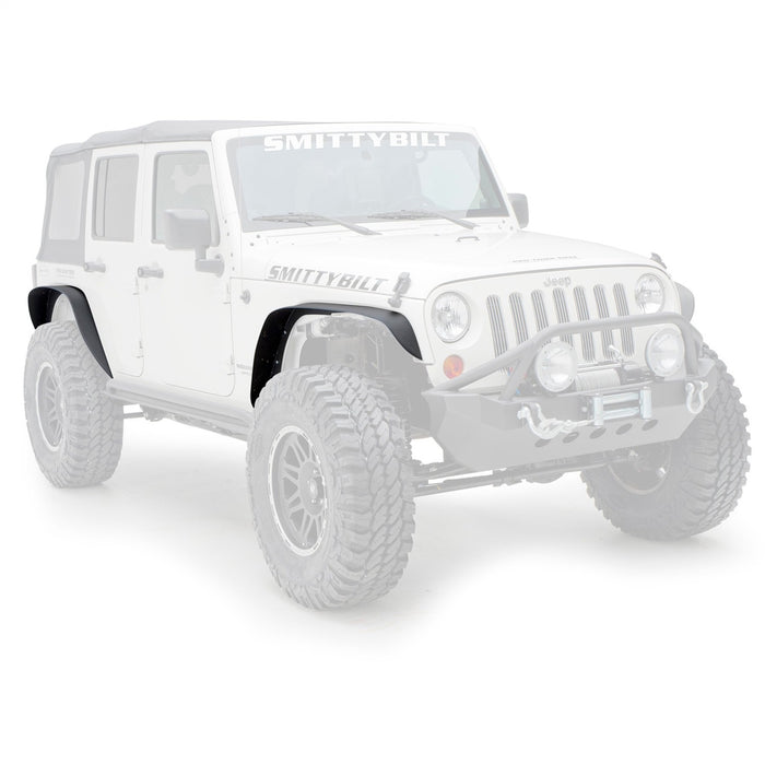 Smittybilt 76837 XRC Fender Flares 07-18 Wrangler JK Set Of 4 Black Textured 2DR/4DR Smittybilt - Truck Part Superstore