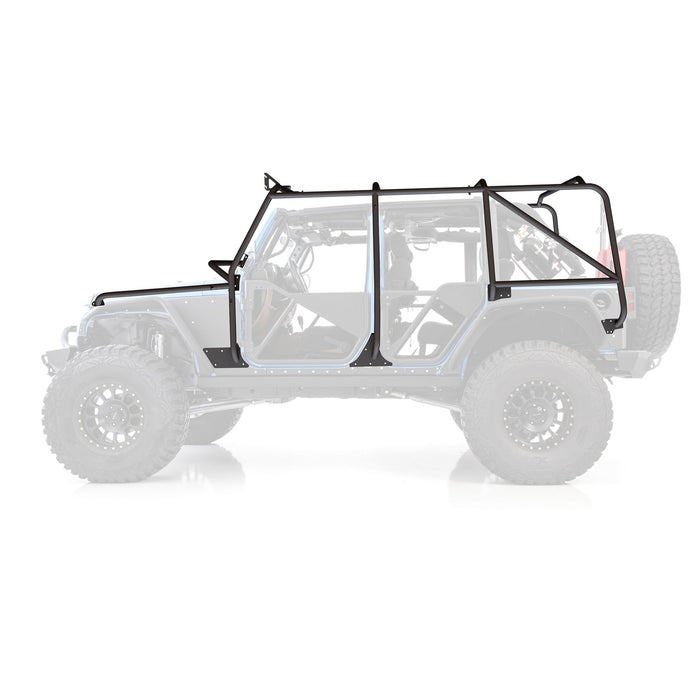 Smittybilt 76840 XRC Exoskeleton JK 4 Door 07-18 Jeep JK Wrangler Unlimited 4 Door Only Steel Black Powdercoat Smittybilt - Truck Part Superstore