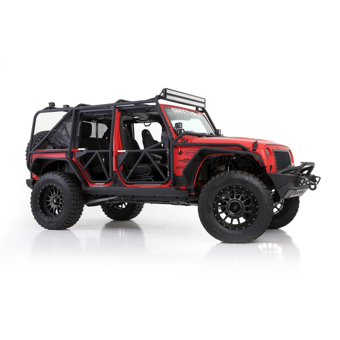 Smittybilt 76840 XRC Exoskeleton JK 4 Door 07-18 Jeep JK Wrangler Unlimited 4 Door Only Steel Black Powdercoat Smittybilt - Truck Part Superstore