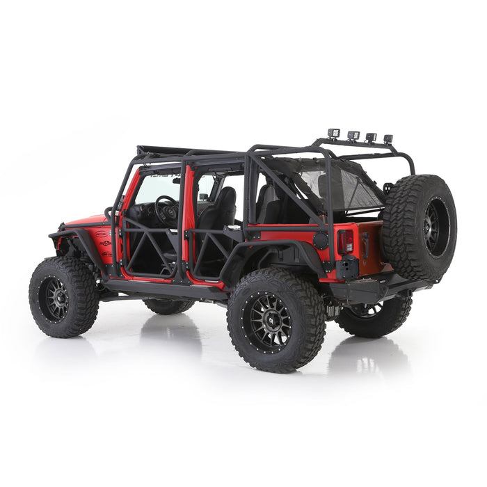 Smittybilt 76840 XRC Exoskeleton JK 4 Door 07-18 Jeep JK Wrangler Unlimited 4 Door Only Steel Black Powdercoat Smittybilt - Truck Part Superstore