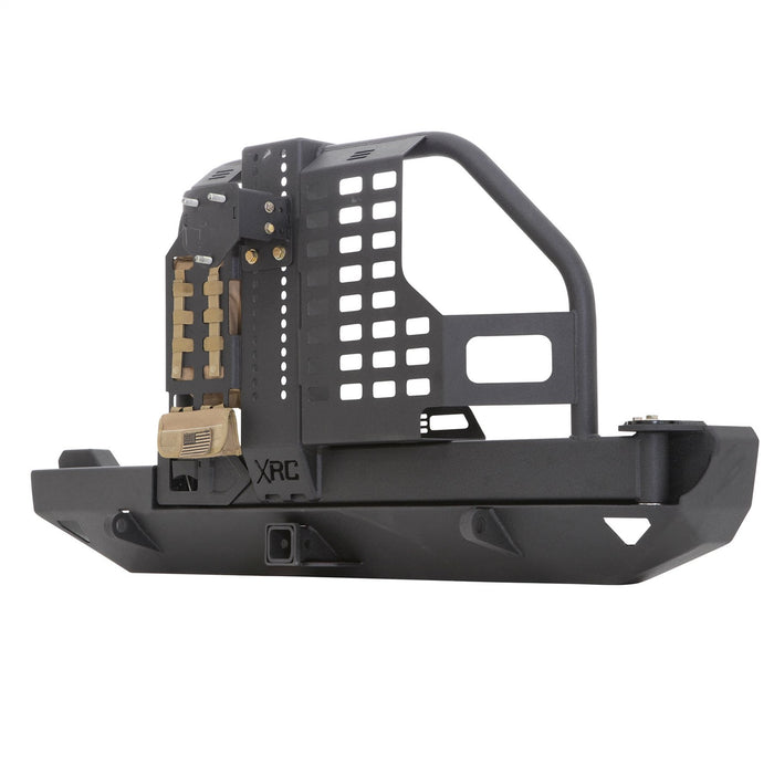 Smittybilt 76851 XRC Rear Bumper W/Hitch and Tire Carrier 84-01 Cherokee XJ Black Textured Smittybilt - Truck Part Superstore